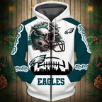 Philadelphia Eagles 2026 New 3D Graphic Hoodie