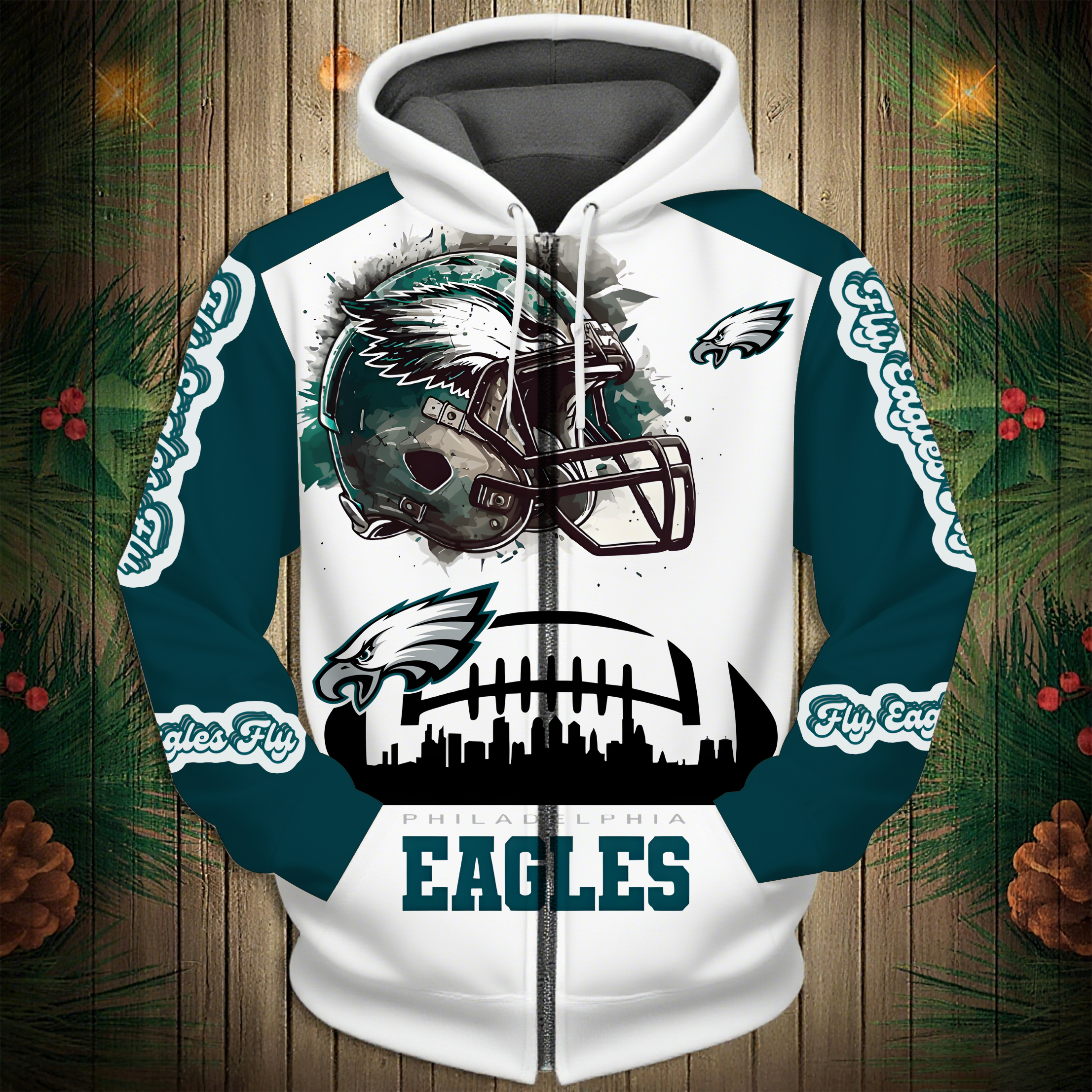 Philadelphia Eagles 2026 New 3D Graphic Hoodie