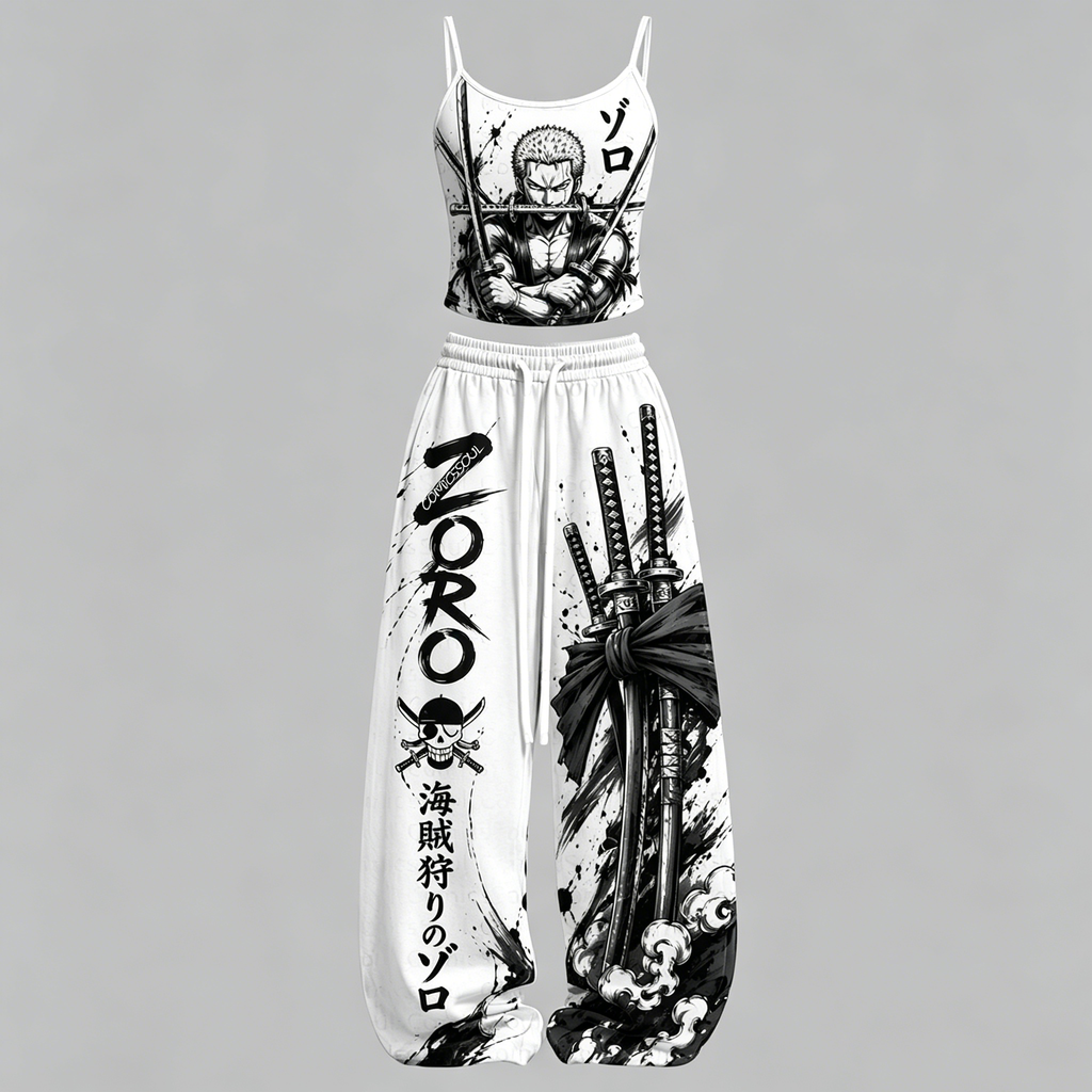 One Piece Top & Elasticated Trousers Two-Piece Set