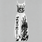 One Piece Top & Elasticated Trousers Two-Piece Set
