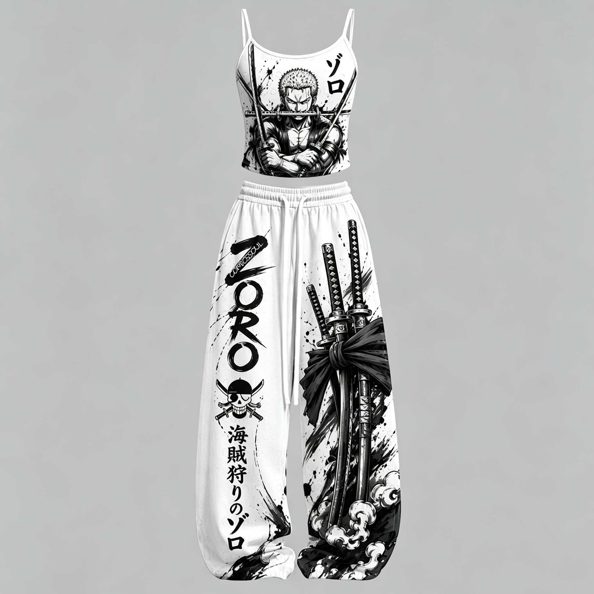 One Piece Top & Elasticated Trousers Two-Piece Set