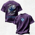 Dallas Cowboys Printed Unisex 100% Pure Cotton Washed T-Shirt