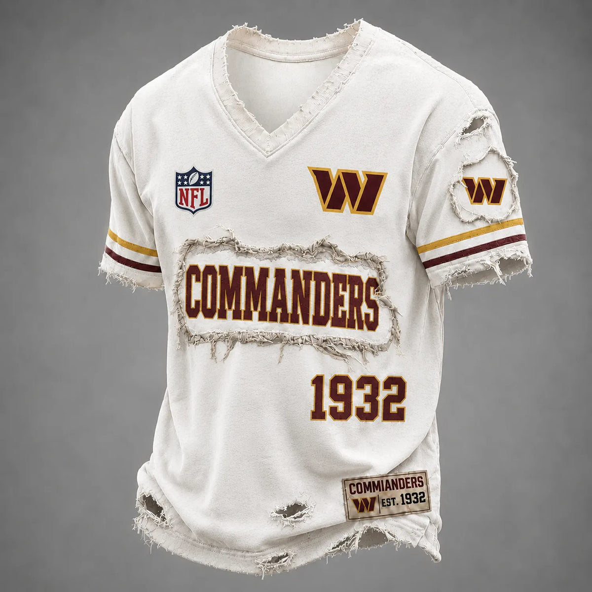 WAS x NFL LUXURY V-Neck T-Shirt 3005 DatND DVT