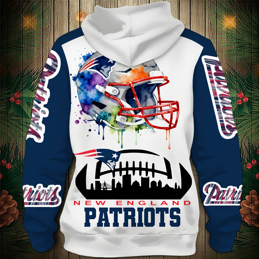 New England Patriots 2026 New 3D Graphic Hoodie