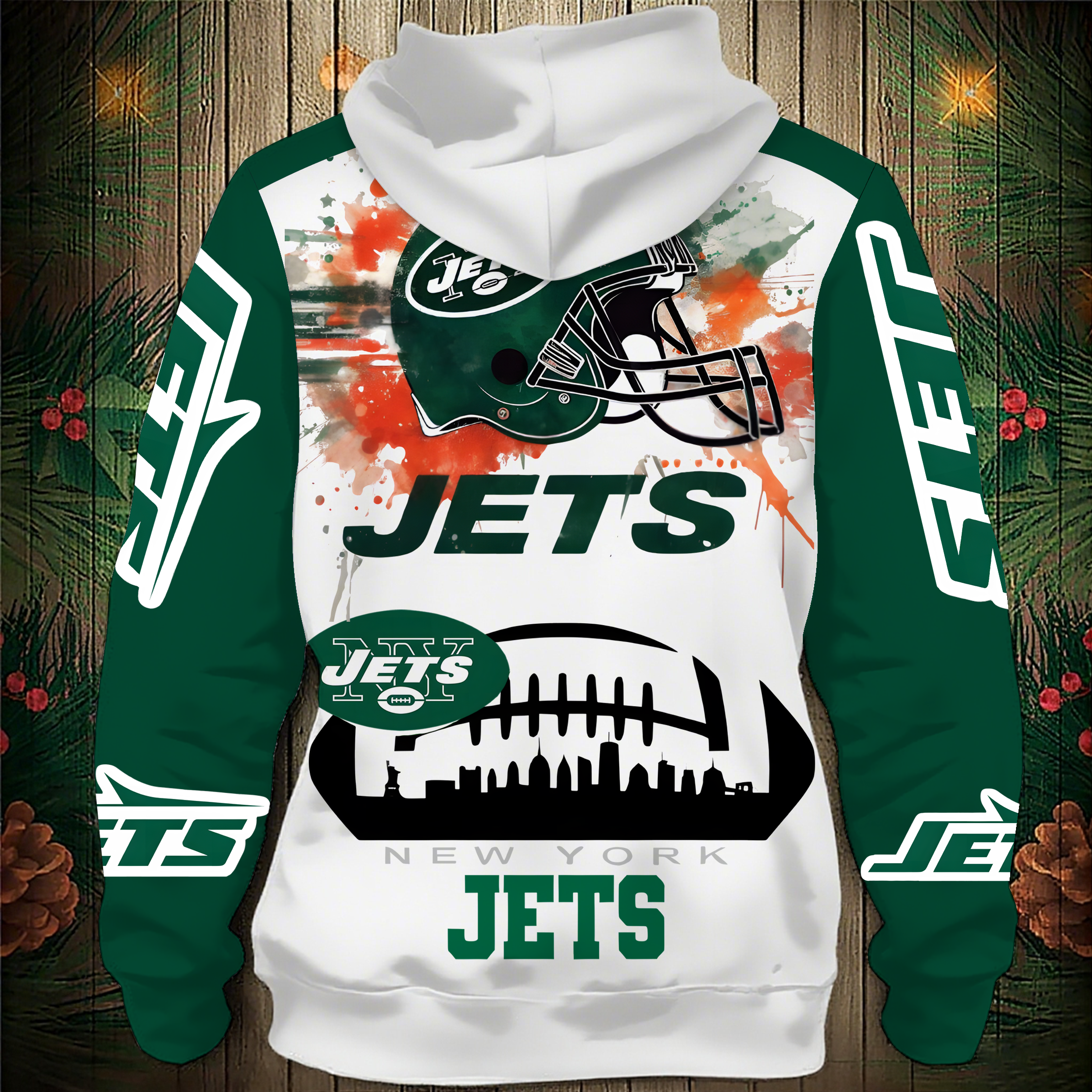 New York Jets 2026 New 3D Graphic Hoodie