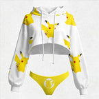 Pokémon Women's Cropped Hoodie & Thong Sets
