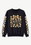Women's New Orleans Saints Floral Bow Crewneck Sweatshirt