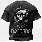 Las Vegas Raiders Printed Unisex 100% Pure Cotton Washed T-Shirt