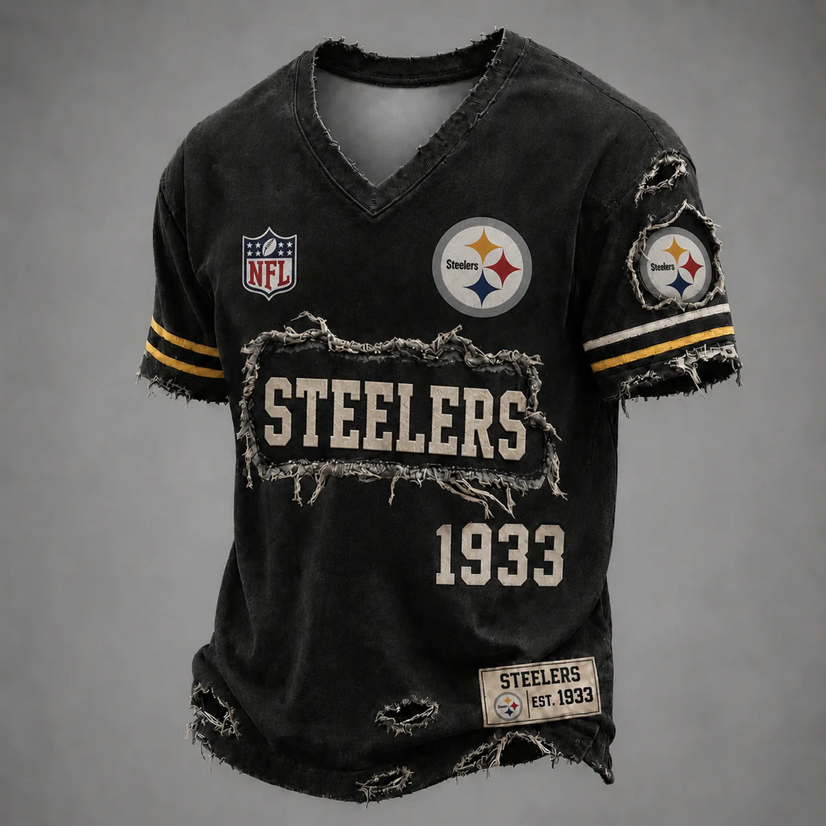 PIT x NFL LUXURY V-Neck T-Shirt 3005 DatND DVT