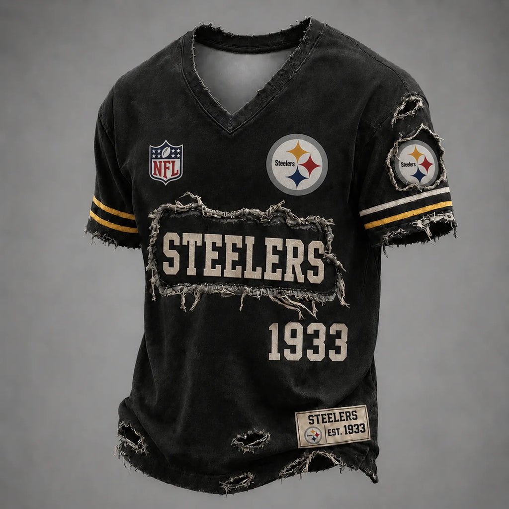 PIT x NFL LUXURY V-Neck T-Shirt 3005 DatND DVT