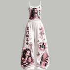 Demon Slayer Top & Elasticated Trousers Two-Piece Set