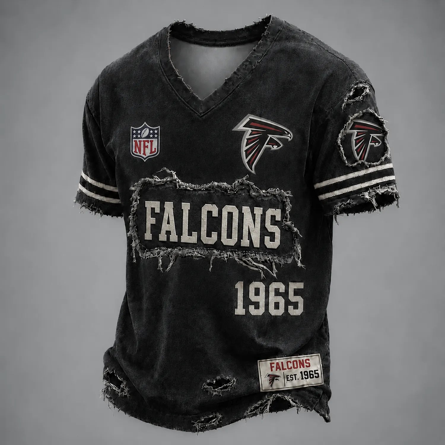ATL x NFL LUXURY V-Neck T-Shirt 3005 DatND DVT Secondary image