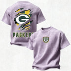 Green Bay Packers Printed Unisex 100% Pure Cotton Washed T-Shirt