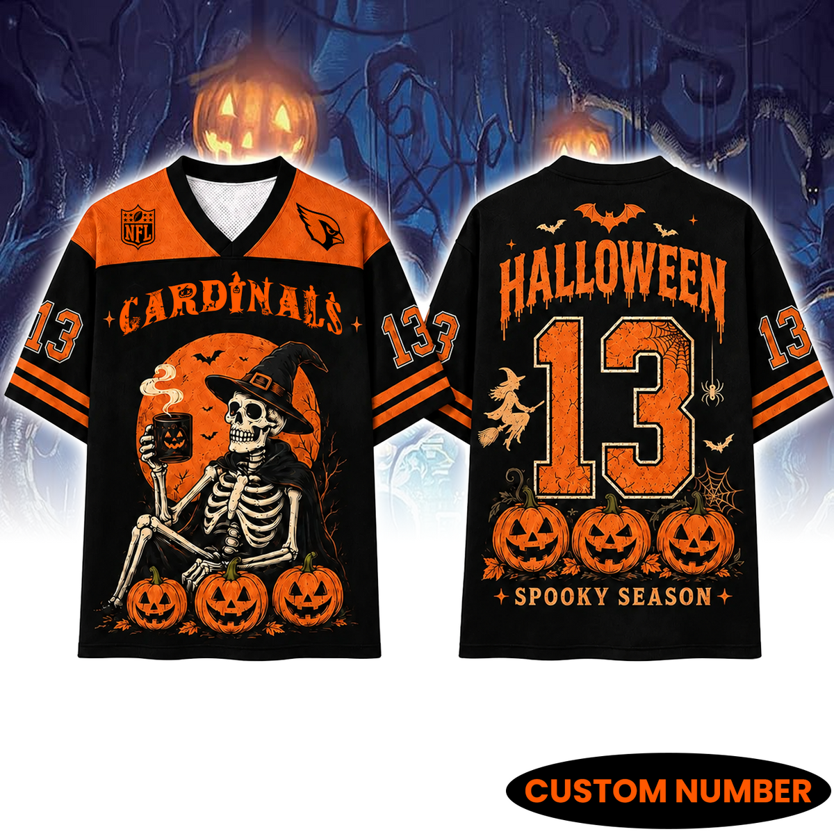 ARI x NFL Witch Skeleton Mesh Shirt Main image