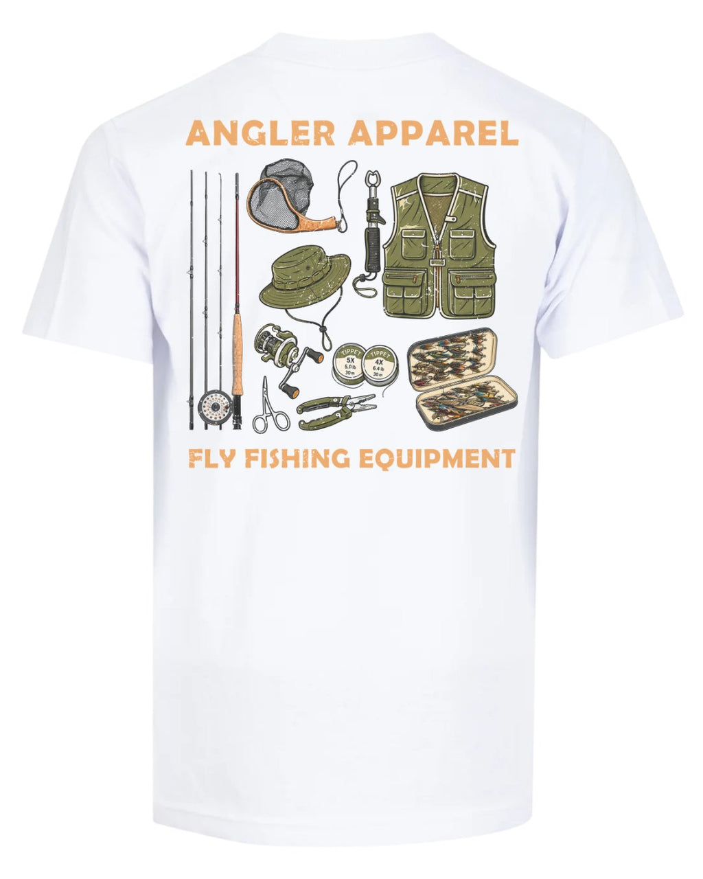 Angler Apparel Fly Fishing Gear Essentials T-shirt