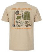 Angler Apparel Fly Fishing Gear Essentials T-shirt