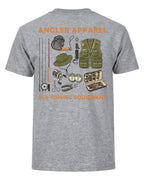Angler Apparel Fly Fishing Gear Essentials T-shirt