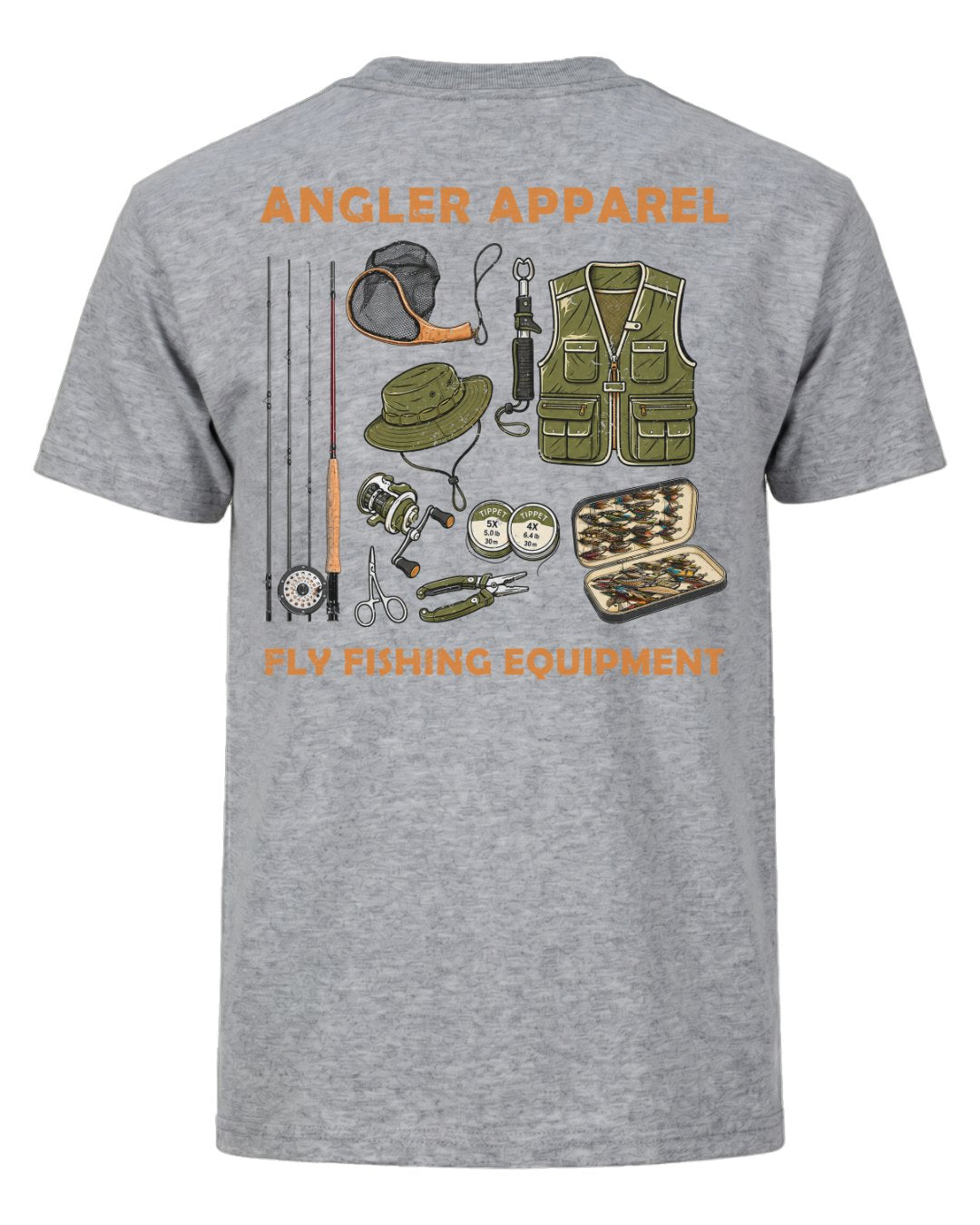 Angler Apparel Fly Fishing Gear Essentials T-shirt