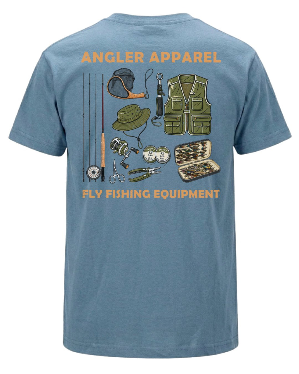 Angler Apparel Fly Fishing Gear Essentials T-shirt