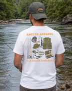 Angler Apparel Fly Fishing Gear Essentials T-shirt