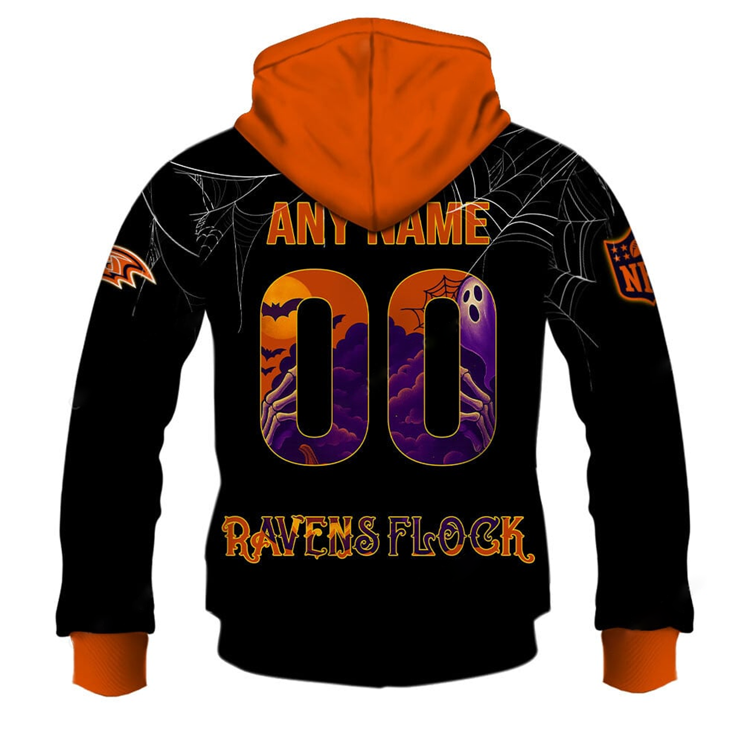 BAL X NFL Halloween Night 3D Shirt Secondary image