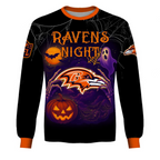 BAL X NFL Halloween Night 3D Shirt