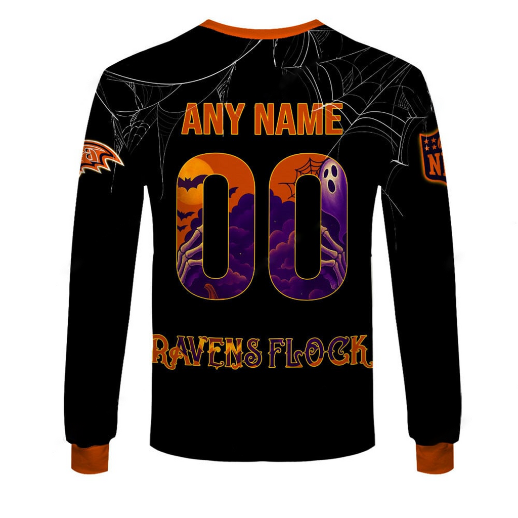 BAL X NFL Halloween Night 3D Shirt