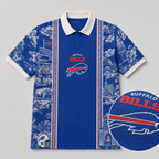 BUF x NFL Heritage Cityscape Polo Shirt for Loyal Fans