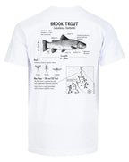 Brook Trout Anatomy Blueprint T-shirt