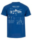 Brook Trout Anatomy Blueprint T-shirt
