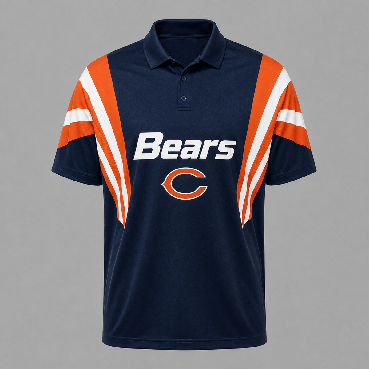 CHI x NFL Sleeve Collared Sports Polo Shirt Main image