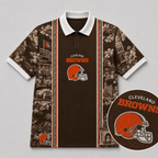 CLE x NFL Heritage Cityscape Polo Shirt for Loyal Fans
