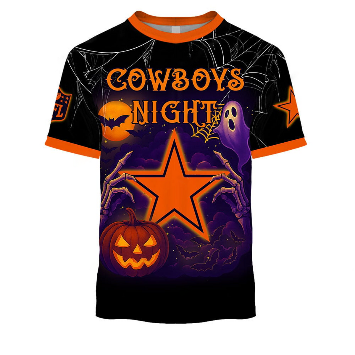 DAL X NFL Halloween Night 3D Shirt