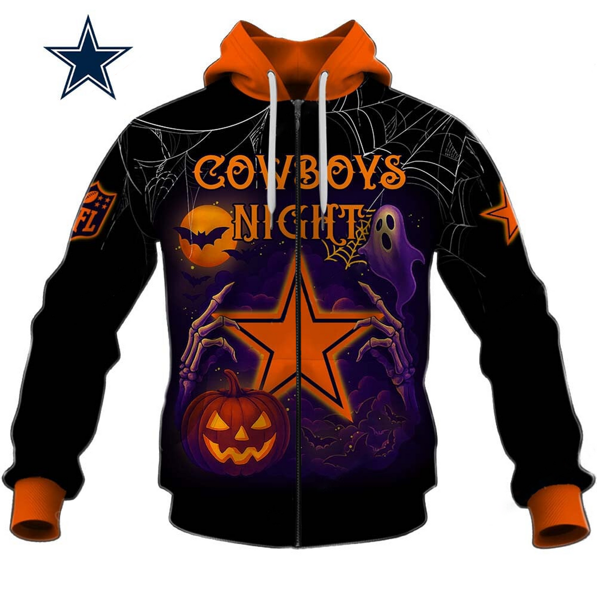 DAL X NFL Halloween Night 3D Shirt