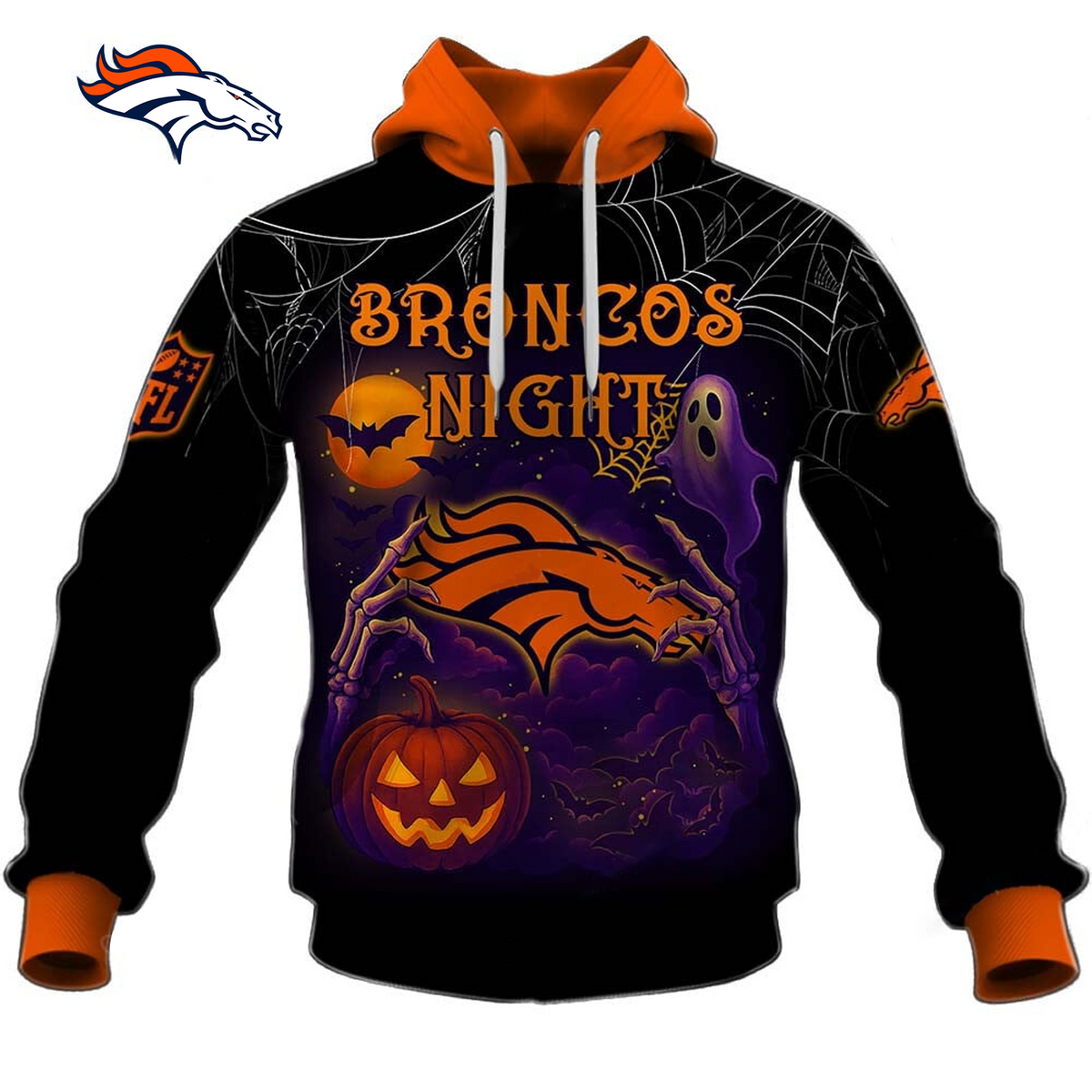 DEN X NFL Halloween Night 3D Shirt Main image