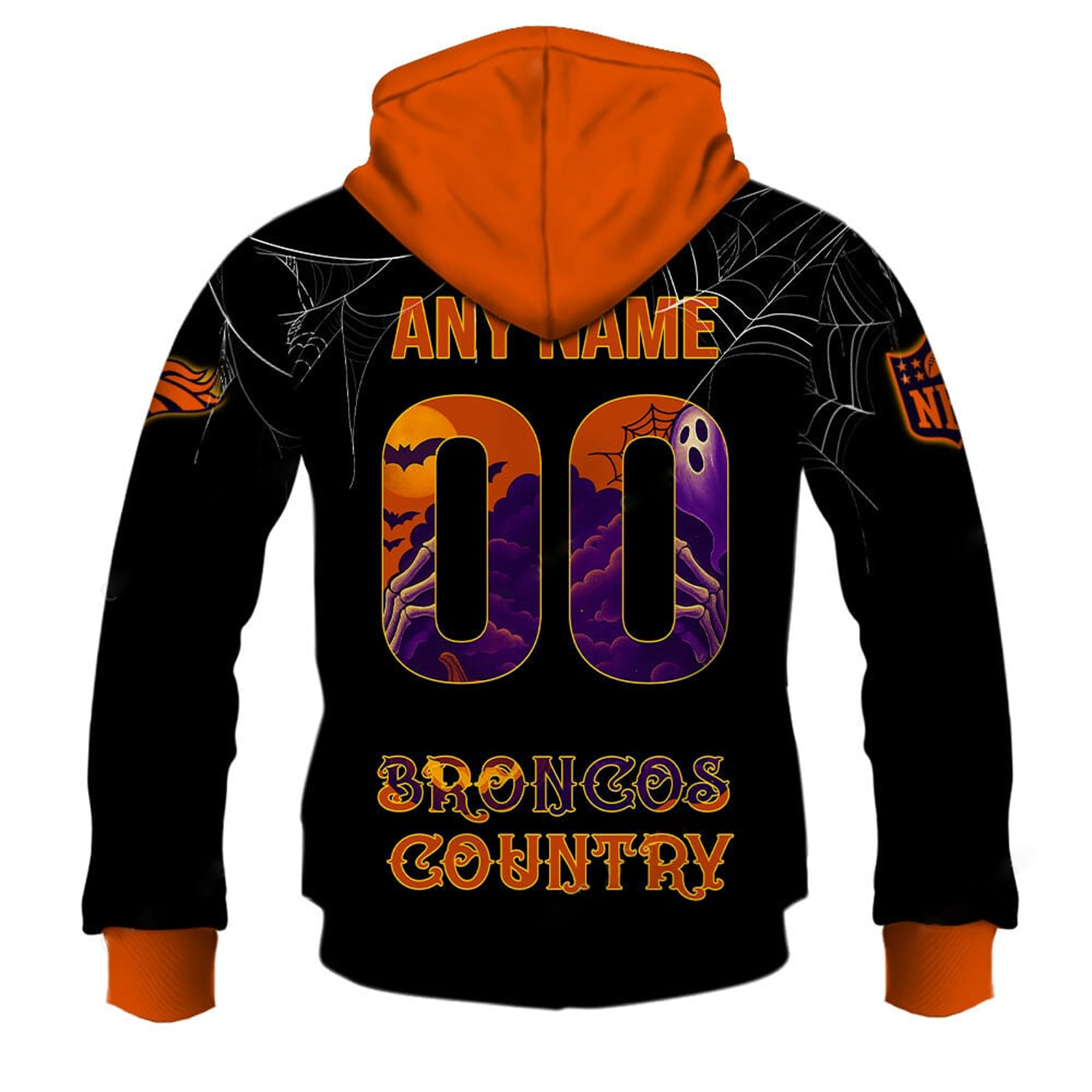 DEN X NFL Halloween Night 3D Shirt Secondary image