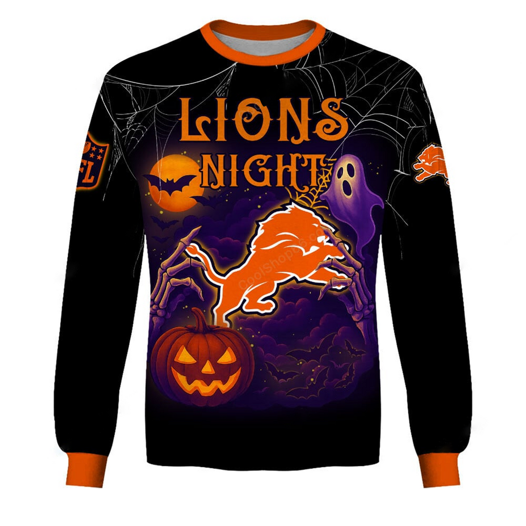 DET X NFL Halloween Night 3D Shirt
