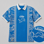 DET x NFL Heritage Cityscape Polo Shirt for Loyal Fans