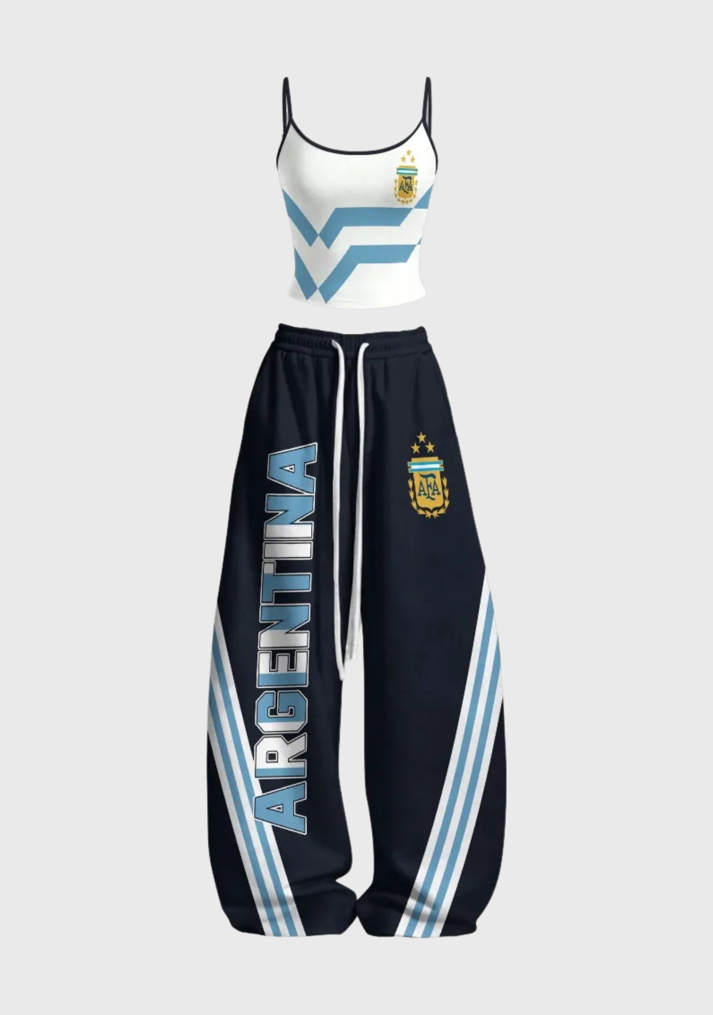 Argentina National Football Team Tops & Elasticated Trousers Two-Piece Set Main image