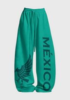 Mexico National Soccer Team Tops & Elasticated Trousers Two-Piece Set