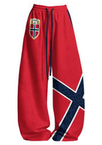 Norway National Flag Tops & Elasticated Trousers Two-Piece Set