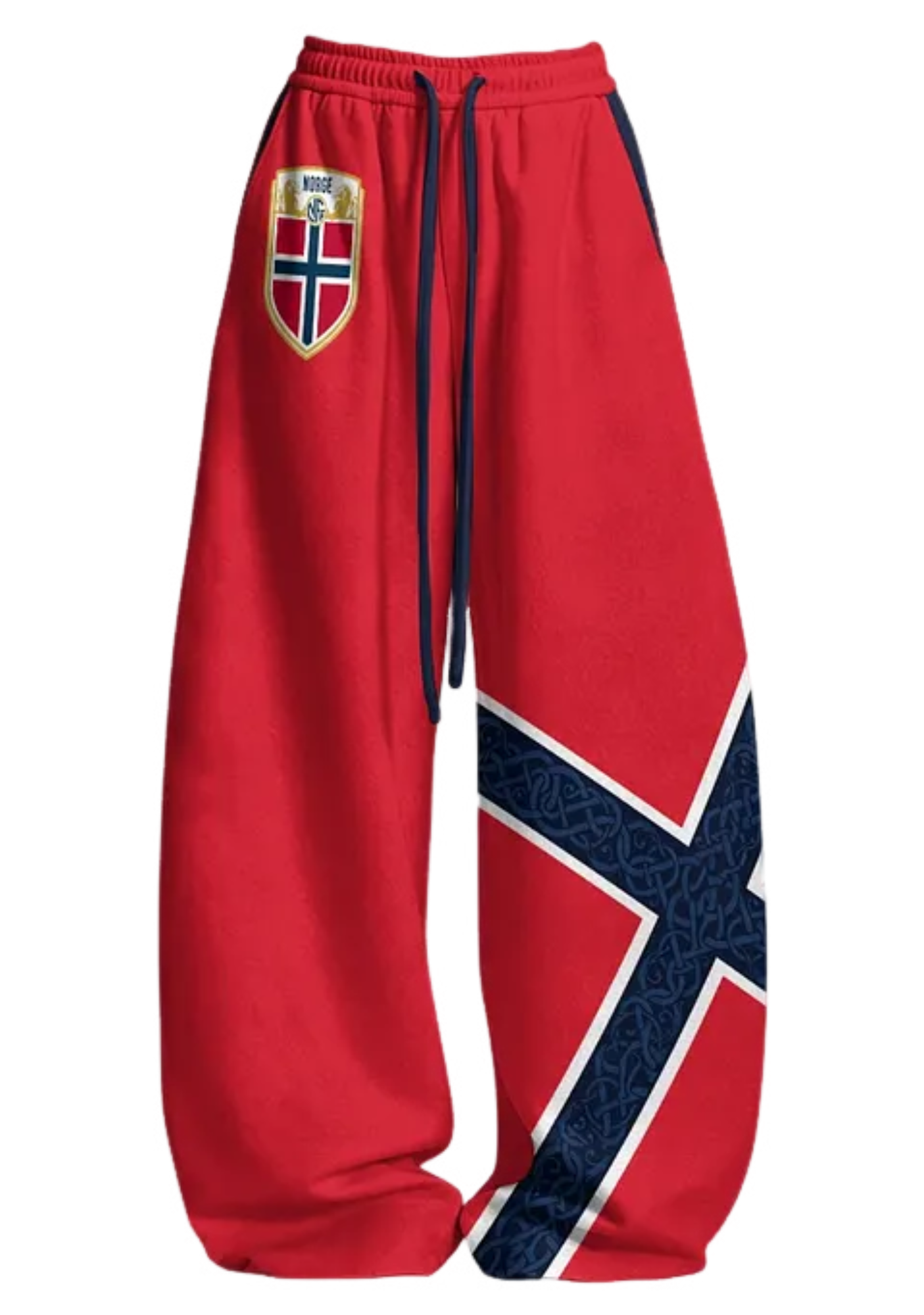 Norway National Flag Tops & Elasticated Trousers Two-Piece Set