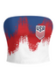 USA Soccer Brush Print Fan Tops & Elasticated Trousers Two-Piece Set