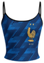 France FFF Golden Rooster Star Striped Tops & Elasticated Trousers Two-Piece Set