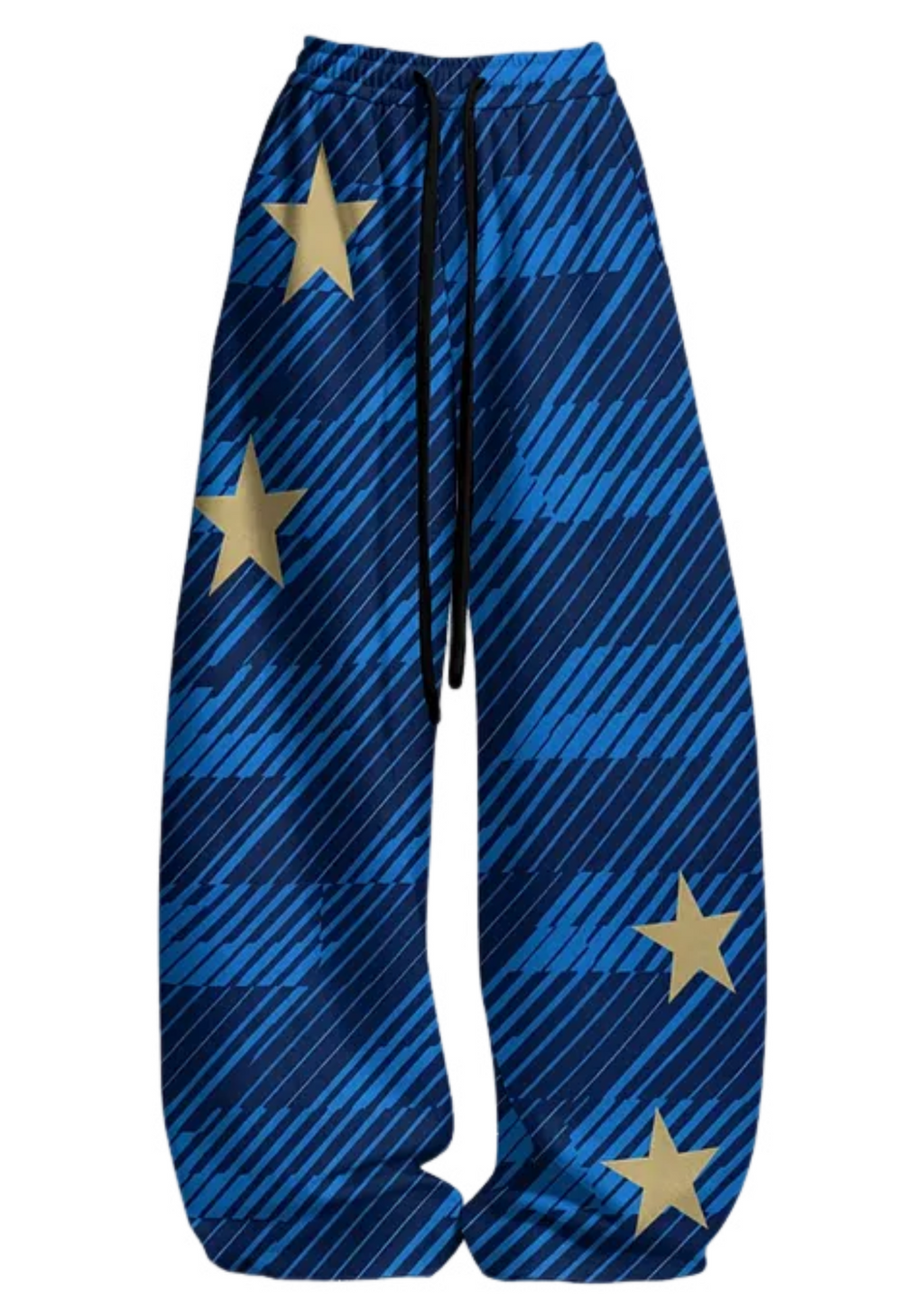 France FFF Golden Rooster Star Striped Tops & Elasticated Trousers Two-Piece Set