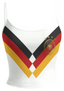 Germany DFB 4 Stars Flag Stripe Fan Tops & Elasticated Trousers Two-Piece Set