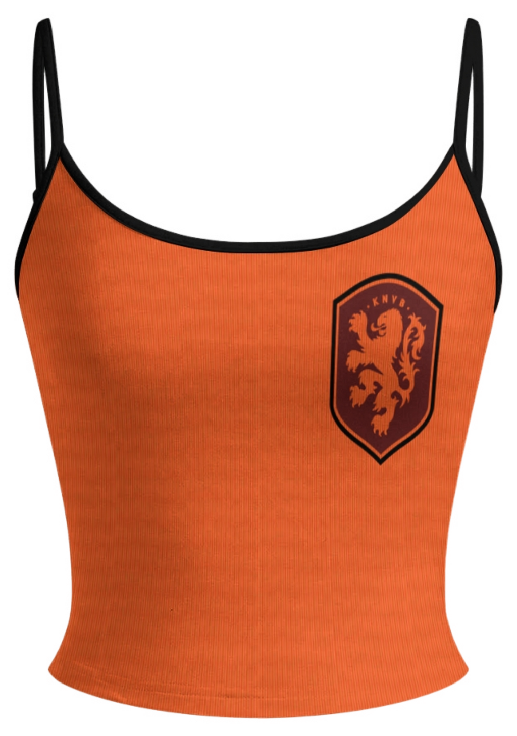 Netherlands KNVB Lion Ribbed Fan Tops & Elasticated Trousers Two-Piece Set