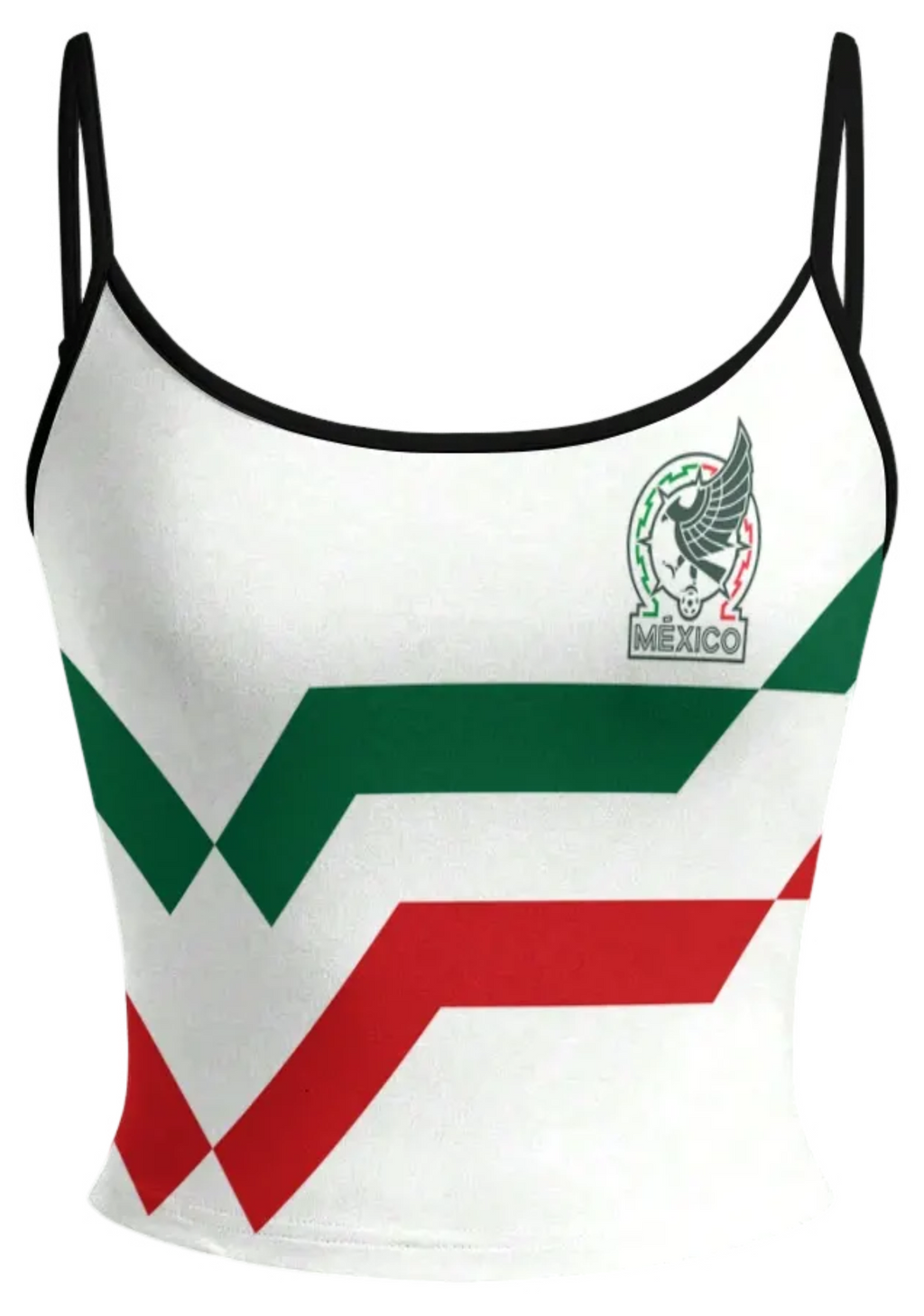 Mexico Flag Letter Graphic Tops & Elasticated Trousers Two-Piece Set