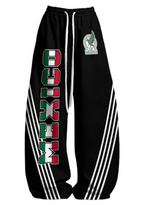 Mexico Flag Letter Graphic Tops & Elasticated Trousers Two-Piece Set