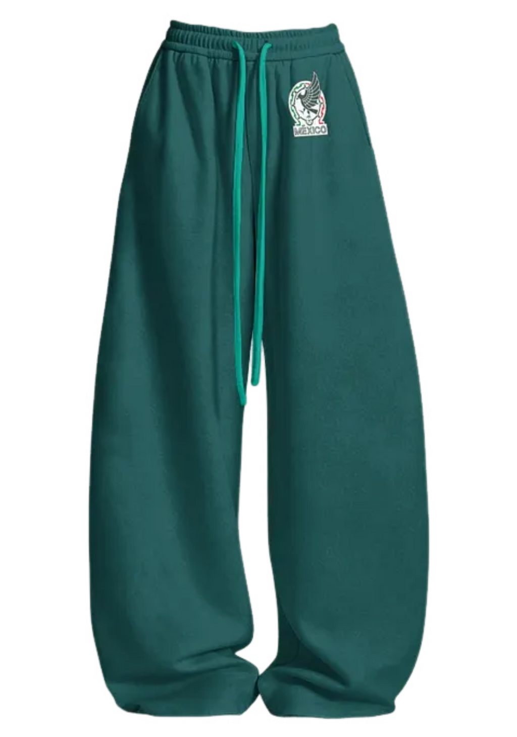 Mexico Aztec Pattern Eagle Crest Tops & Elasticated Trousers Two-Piece Set